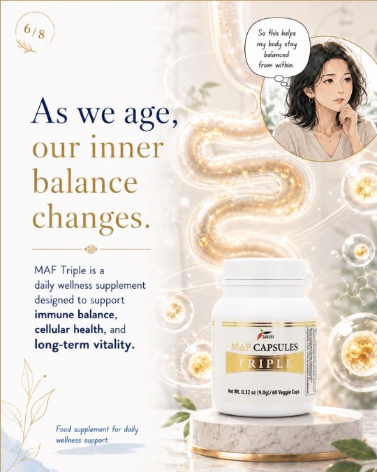 As we age, inner balance and cellular wellness become more important.